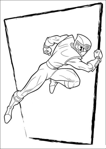 Ranger Red  Coloring Page